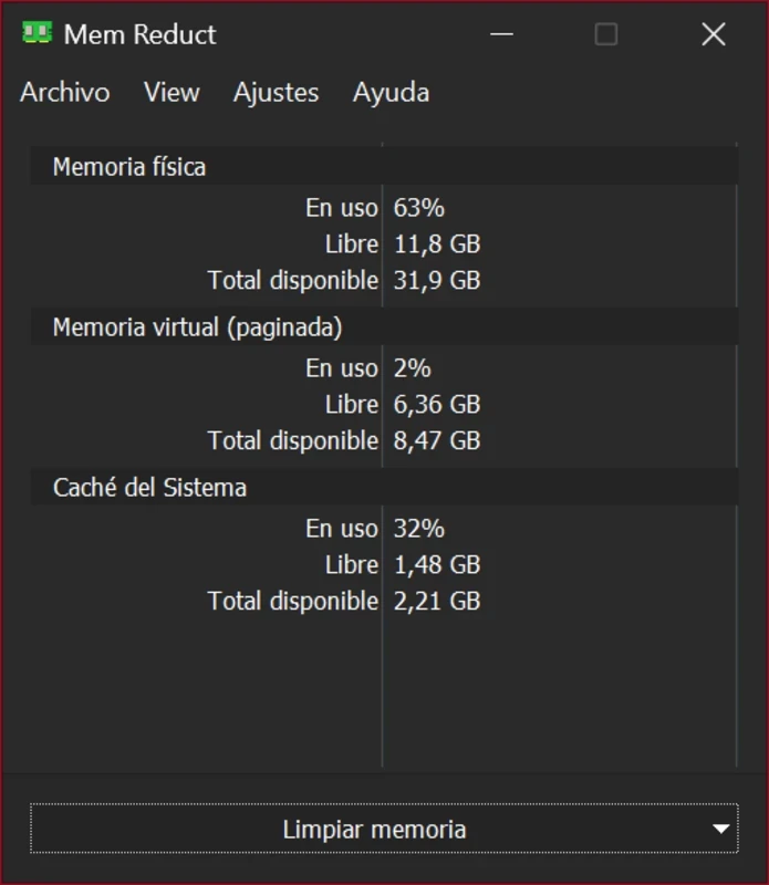 Mem Reduct – Screenshot 2